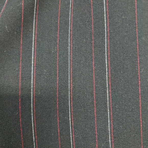 Apostrophe Pants Womens 2 black with red/white pinstripes dress pants trousers - Picture 6 of 10